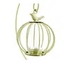 Candle Votive/Tea Light Holder/Metal Votive- Metal - Bird Cage - Golden, 3 image