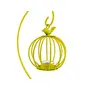 Candle Votive/Tea Light Holder/Metal Votive - Metal - Bird Cage - Yellow, 3 image