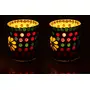 Glass Mosaic Candle Votive VOT-41X41-3inch (Pack of 2), 2 image