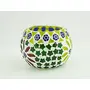 Glass Mosaic Candle Votive VOT-28X28-3inch (Pack of 2), 3 image
