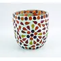 Glass Mosaic Candle Votive VOT-43X43-3inch (Pack of 2), 3 image