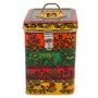 Hand Painted Canister Old Style Celebration, 3 image
