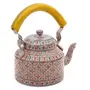 Hand Painted Steel Tea Kettle Mughal Antique, 4 image