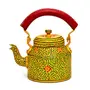 Hand Painted Steel Tea Kettle Mughal, 2 image