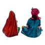 Cultural Rajasthani Traditional Couple Home Decor Statue Gift(H-15 cm), 5 image