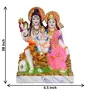 Lord ShivaFamily/Shiv Parivar Parvati Ganesh Idol God Statue(H-17 cm), 2 image
