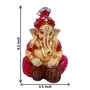 Earthenware Hindu God Shri Ganesh Idol Showpiece (Multicolour), 2 image