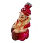 Earthenware Hindu God Shri Ganesh Idol Showpiece (Multicolour), 3 image