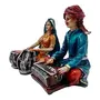 Cultural Rajasthani Traditional Couple Home Decor Statue Gift(H-15 cm), 3 image