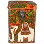 Hand Painted Canister White Elephant, 2 image