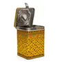 Hand Painted Canister Mughal Yellow, 5 image