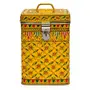 Hand Painted Canister Mughal Yellow, 2 image