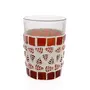 Hand Painted Mosaic Tea Glass Set Red, 3 image