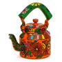 Handpainted Tea Kettle Steel Floral, 3 image