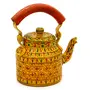 Handpainted Tea Kettle Steel Mughal, 4 image