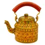 Handpainted Tea Kettle Steel Mughal, 6 image