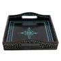 Hand Painted Serving Large Tray Black, 4 image