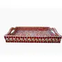Hand Painted Mosaic Serving Large Tray Red, 2 image