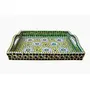 Hand Painted Mosaic Serving Large Tray Green, 2 image