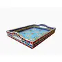 Hand Painted Mosaic Serving Large Tray Multi, 2 image