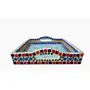 Hand Painted Mosaic Serving Large Tray Multi, 3 image