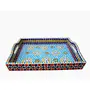 Hand Painted Mosaic Serving Large Tray Multi, 4 image