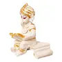 Antique Look Goddess Laxmi And God Ganesh Handicraft Idol, 4 image
