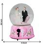 Antique Look Love couple Glass Dome With Musical Effect Showpiece Romantic Decorative Handicraft Figurine Home Interior Bedroom Decor Items / Table Decoration Idol - Gift Item for Girlfriend / Wedding / Anniversary/ Marriage/ Engagement / Valentine, 2 image