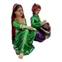 Multicolour Pair of Rajasthani Handicrafts Showpiece Rajasthan Cultural Love Couple decorative Craft Figurine Home Interior Decor Items / Table Decoration Idol - Gift Item for Wedding / Anniversary/ Marriage/ Engagement / Valentine, 4 image