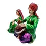 Multicolour Pair of Rajasthani Handicrafts Showpiece Rajasthan Cultural Love Couple decorative Craft Figurine Home Interior Decor Items / Table Decoration Idol - Gift Item for Wedding / Anniversary/ Marriage/ Engagement / Valentine, 3 image