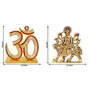 Combo 2 Statue Om & Ma Durga Idol PujaMandir Showpiece/Home Temple & Car Dash Board Showpiece Statue Gift Item, 2 image