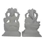White Stone Ganesha-Laxmi (8cm x4.2cm x12cm), 2 image