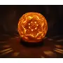 Stone Candle Lamp Ball Shape Carved (9cm x9cm x10cm), 3 image