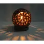 Stone Candle Lamp Ball Shape Carved (7.5cm x7.5cm x 8.5cm), 2 image