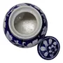 Meri Rachna Quartz Powder Filler Earth Glass Powder Blue Art Pottery Pickle Pot, 4 image