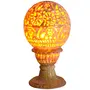 Carved Stone Table Lamp Ball Shape Multicolor (12.5cm x12.5cm x24cm), 2 image