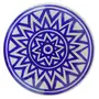 Ceramic Art Pottery Ceramic Decorative Wall (Blue 15 cm x 15 cm x 3 cm), 2 image