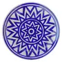 Ceramic Art Pottery Ceramic Decorative Wall (Blue 15 cm x 15 cm x 3 cm), 4 image