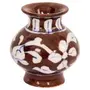 Ceramic Flower Vase (5 cm x 5 cm x 7.5 cm Brown), 2 image