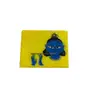 Decorative Tiles for Wall Set of 2 (Blue Yellow 2 * 2 inch), 2 image