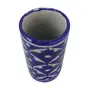 Indian Blue Art Pottery Pencil Holder 5 cm x 10 cm, 3 image