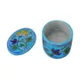 Indian Blue Art Pottery Ceramic Pottery Storage Box (10 cm x 8 cm x 5 cm Sky Blue), 4 image