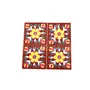 Ceramic Handmade Tiles for Wall (4 x 4-inch) - Pack of 4 (Brown), 3 image