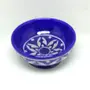 Blue Art Pottery Antique Unique Ceramic Decorative Bowl (10 x 10 x 5 cm), 2 image