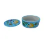 Indian Blue Art Pottery Ceramic Pottery Storage Box (10 cm x 8 cm x 5 cm Sky Blue), 2 image
