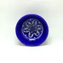 Blue Art Pottery Antique Unique Ceramic Decorative Bowl (10 x 10 x 5 cm), 3 image