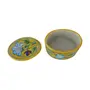 Indian Blue Art Pottery Ceramic Pottery Storage Box (10 cm x 8 cm x 5 cm Yellow), 2 image