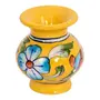 Ceramic Flower Vase (5 cm x 5 cm x 7.5 cm Yellow), 2 image