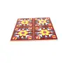 Ceramic Handmade Tiles for Wall (4 x 4-inch) - Pack of 4 (Brown), 4 image