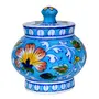 Lovely Sugar Jar in Blue Pottery, 2 image